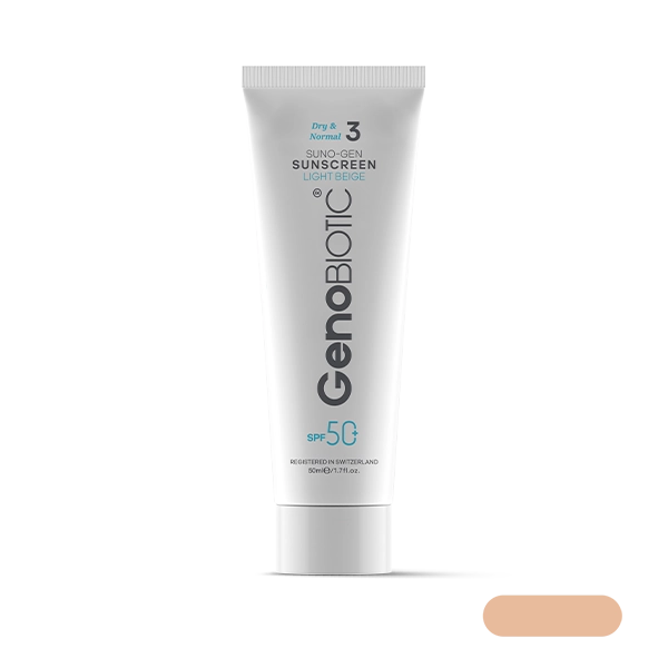 geno-sunogen-3-dry ضد آفتاب مخصوص پوستهای خشک و معمولی ژنوبایوتیک